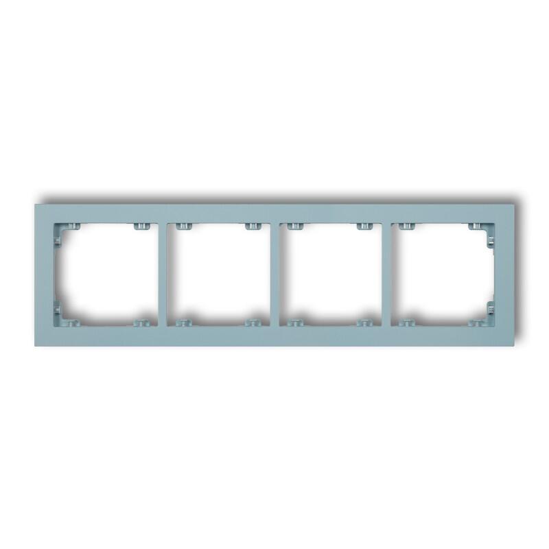 DECO 4-vietīgs universāls plastmasas rāmis DECO Pastel Matt (debeszils) - Image 1