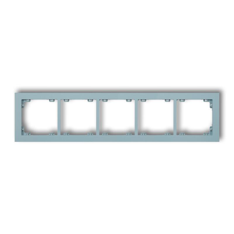 DECO 5-vietīgs universāls plastmasas rāmis DECO Pastel Matt (debeszils) - Image 1