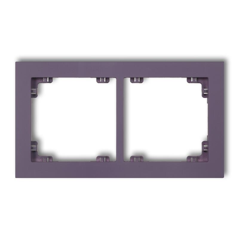 DECO 2-vietīgs universāls plastmasas rāmis DECO Pastel Matt (virši) - Image 1
