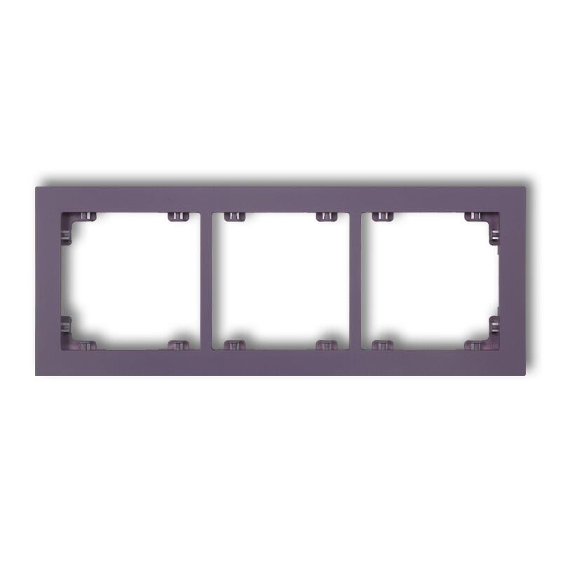 DECO 3-vietīgs universāls plastmasas rāmis DECO Pastel Matt (virši) - Image 1
