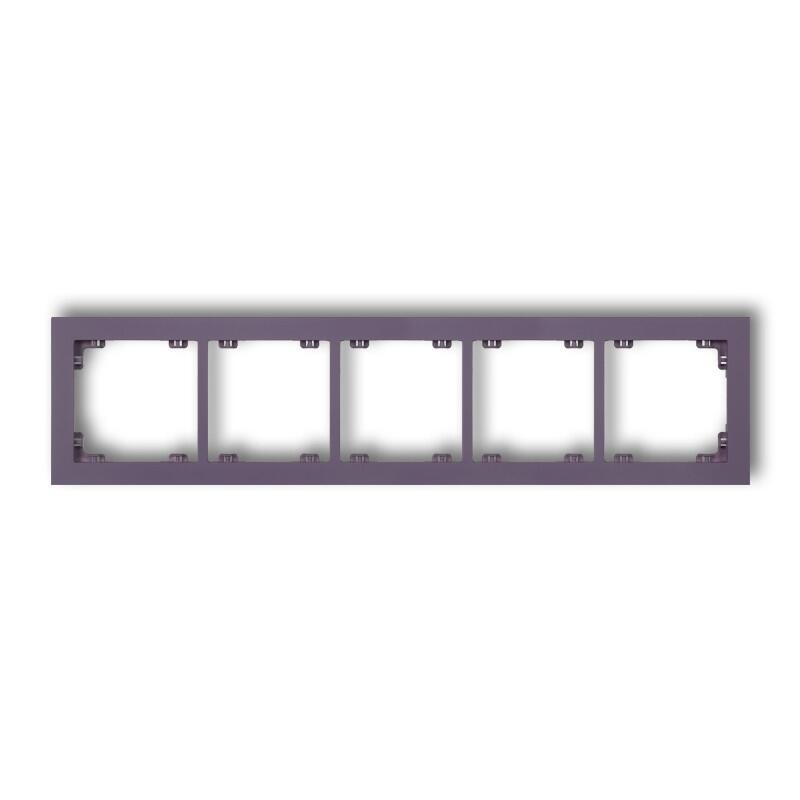 DECO 5-vietīgs universāls plastmasas rāmis DECO Pastel Matt (virši) - Image 1