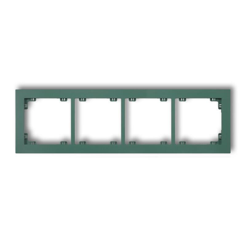 DECO 4-vietīgs universāls plastmasas rāmis DECO Pastel Matt (smaragdzaļš) - Image 1