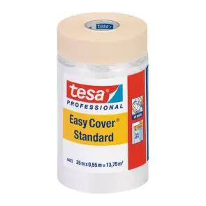 Tesa 4403 Easy Cover Standard plēve ar krāsotāju lenti, 550mm x 25m, 13,75m2 - Image 1