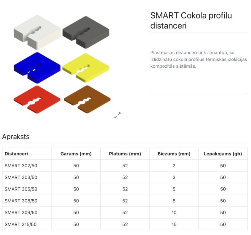 SMART 308/50 Distanceri  8 mm - Image 2