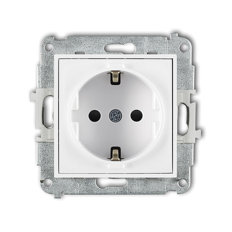ICON Viena kontaktligzda ar 2P+Z zemējuma SCHUKO mehānismu (bērnu aizsardzība) - Image 1