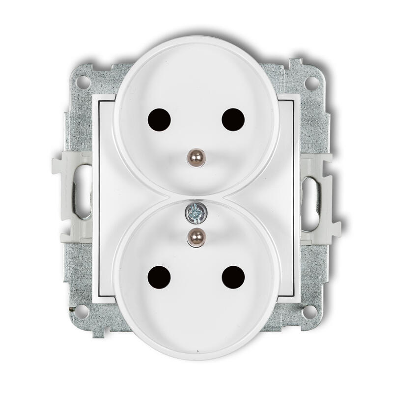 ICON Dubultā kontaktligzda rāmim ar 2x(2P+Z) zemējuma mehānismu (ar paaugstinātu saskares aizsardzību/aizvaru) - Image 1
