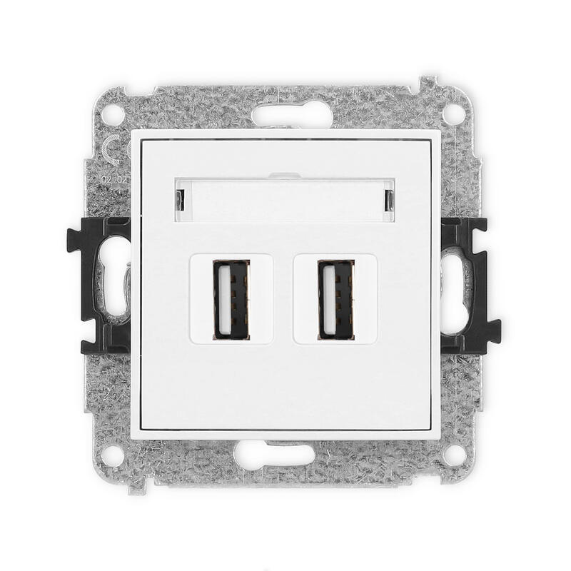 ICON 2xUSB A-A 2.0 dubultās ligzdas mehānisms - Image 1