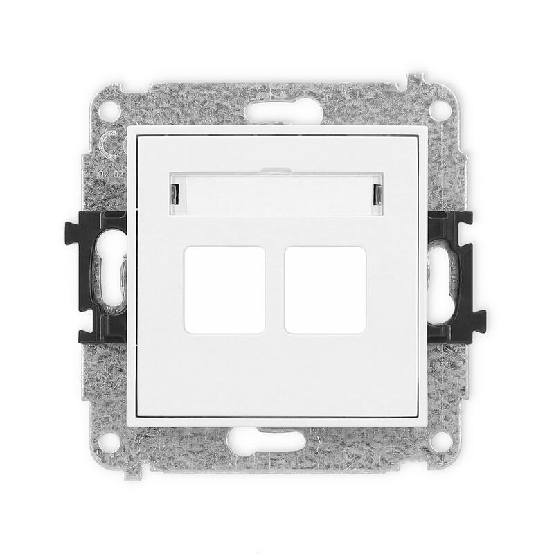 ICON divu multimediju ligzdu mehānisms bez moduļa (Keystone standarts) - Image 1