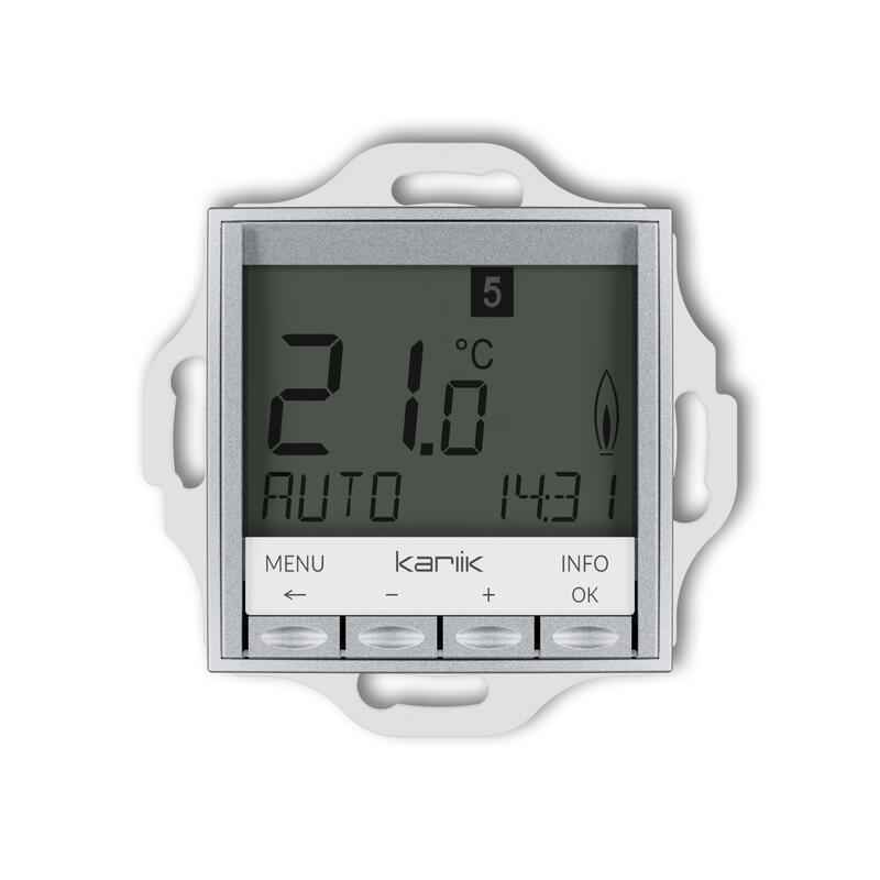 ICON Universāls elektroniskais nedēļas temperatūras regulatora mehānisms (balts fona apgaismojums) - Image 1