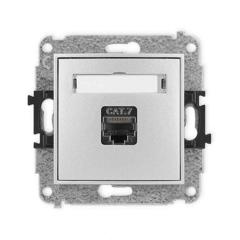 ICON Vienas datora ligzdas mehānisms 1xRJ45, kat. 7, ekranēts, 8 kontaktu - Image 1