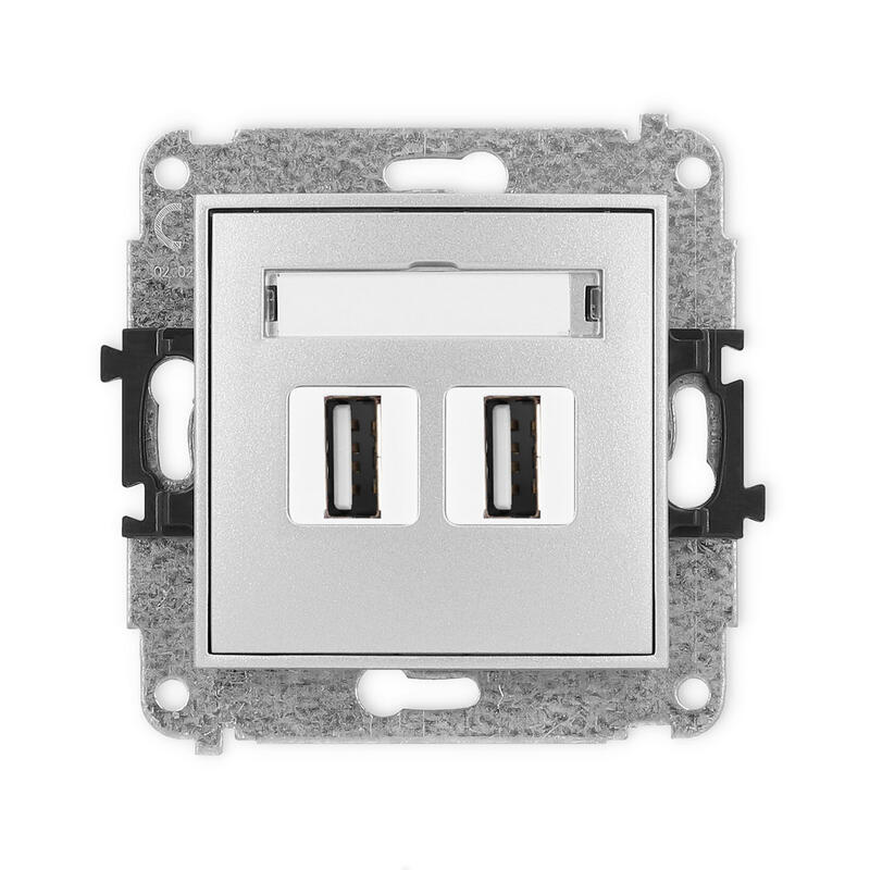 ICON 2xUSB A-A 2.0 dubultās ligzdas mehānisms - Image 1