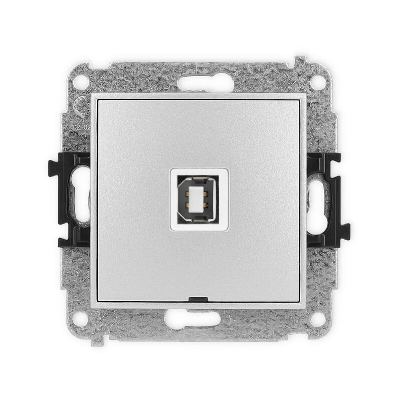 ICON USB A-B 2.0 vienas ligzdas mehānisms, bez apraksta lauka - Image 1