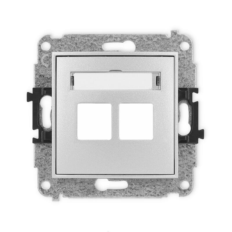 ICON Divkārša multimediju ligzdas mehānisms bez moduļa (Keystone standarts) - Image 1