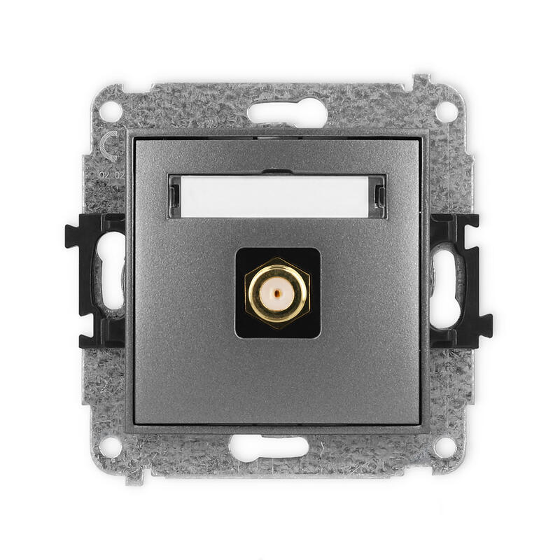 ICON Vienas antenas F tipa ligzdas (SAT) mehānisms - apzeltīts - Image 1