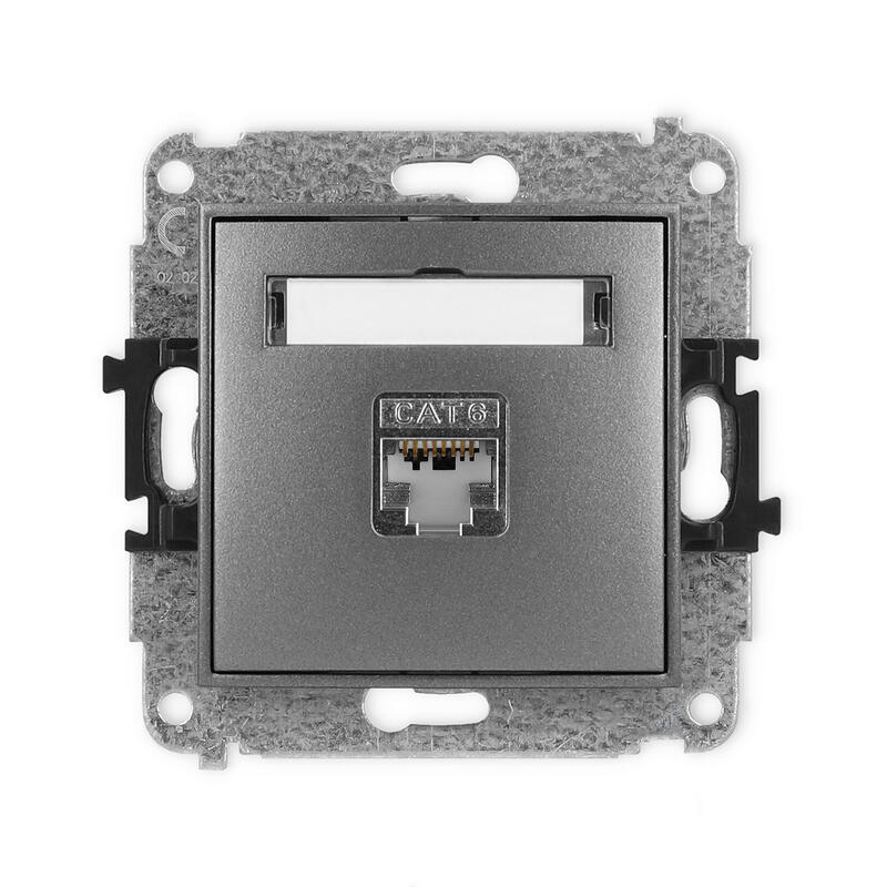 ICON Vienas datora ligzdas mehānisms 1xRJ45, 5e kat., ekranēts, 8 kontaktu - Image 1