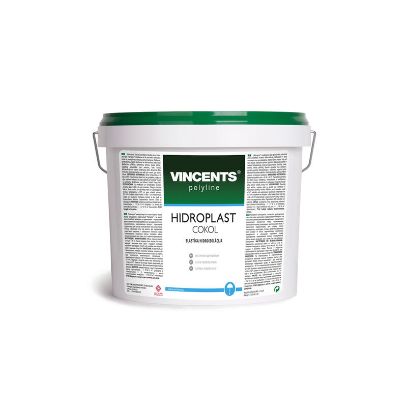 Vincents Polyline HIDROPLAST COKOL vienkomponenta hidroizolācija ēku pamatu virzemes daļai 15kg - Image 1