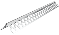 ETIX 4730 Aluminija stūris 23x23 mm perforēts 0,4 mm 3,0m CE  - Image 1