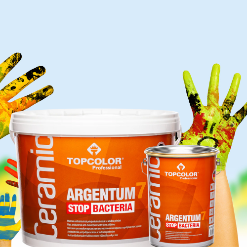 CERAMIC ARGENTUM 7 10L antibakteriāla pretpelējuma krāsa iekšdarbiem - Image 2