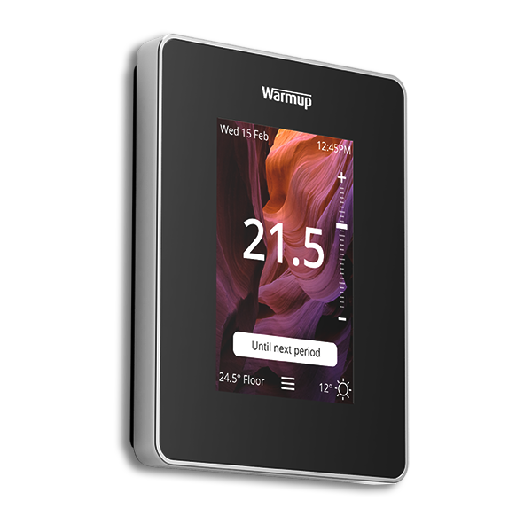 Warmup 6iE Smart WiFi termostats, melns - Image 1