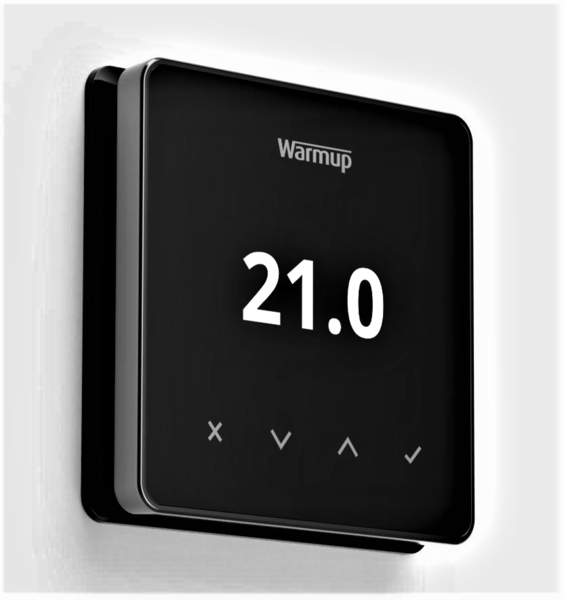 Warmup Element WiFi termostats, melns - Image 1