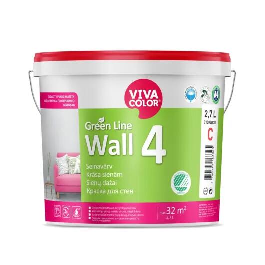 Wall 4  sienas krāsa, pilnīgi matēta 2,7L - Image 1