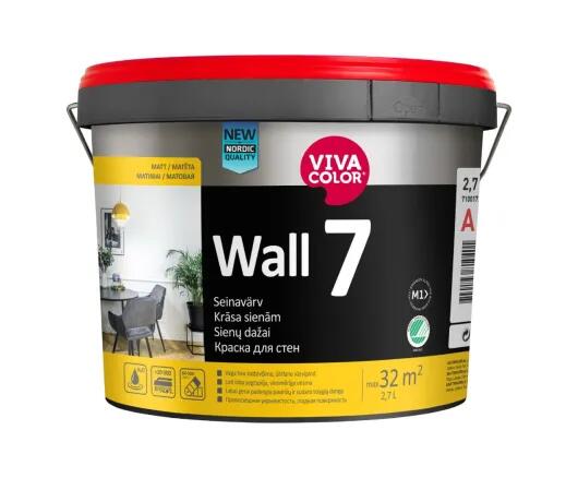 Wall 7 New matēta mazgājama krāsa sienām 2,7L - Image 1