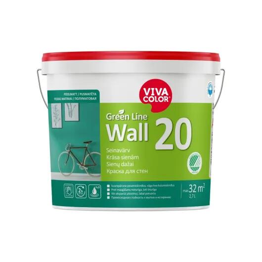 Wall 20 sienas krāsa, pusmatēta 2,7L - Image 1