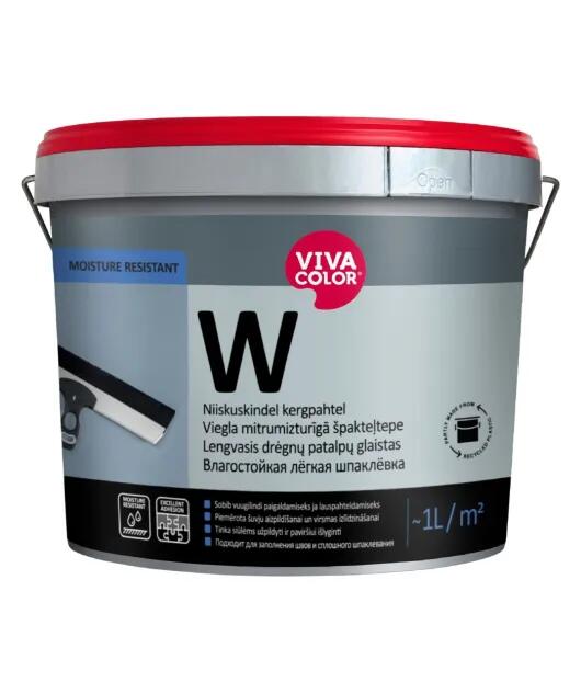 Vivacolor W špaktele mitrumizturīga, gatava 10L - Image 1