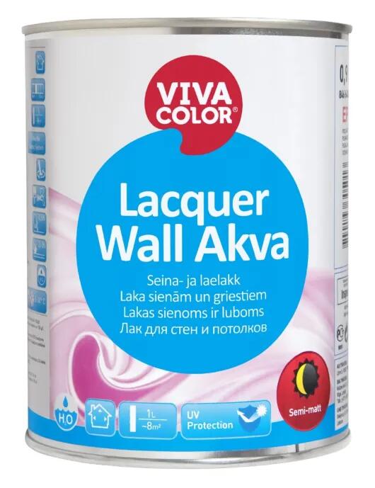 Lacquer WALL AKVA laka sienām un griestiem, pusmatēta 9L - Image 1