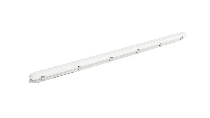 Ledinaire Waterproof WT065C. 60 W. L1500 mm. 9800 lm. 4000 K. Symmetrical. Clear. IP65. IK08. TW1-ready mitrumizturīgais lineārais LED gaismeklis - Image 1