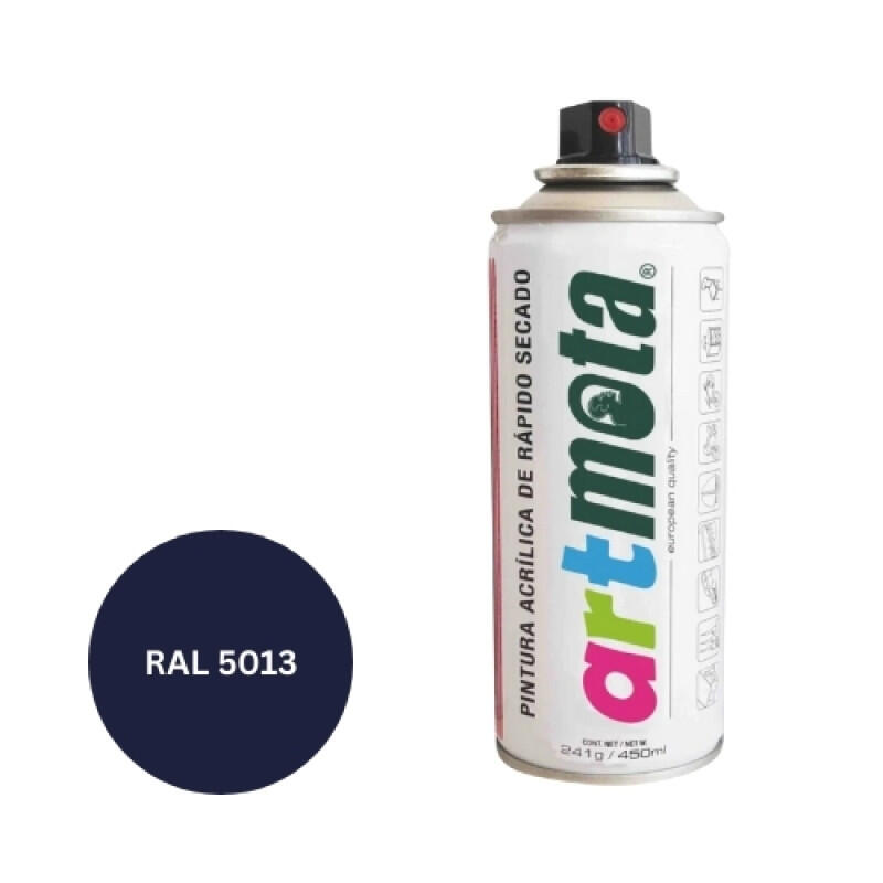 Akrila aerosola krāsa 450 ml, tumši zila, RAL5013 - Image 1