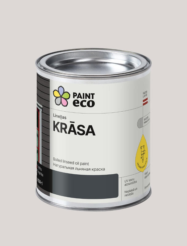 Lineļļas pernicas krāsa, tonis: Grafīts  10L - Image 1