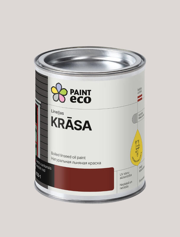 Lineļļas pernicas krāsa, tonis: Zviedru sarkanais 2,5L - Image 1