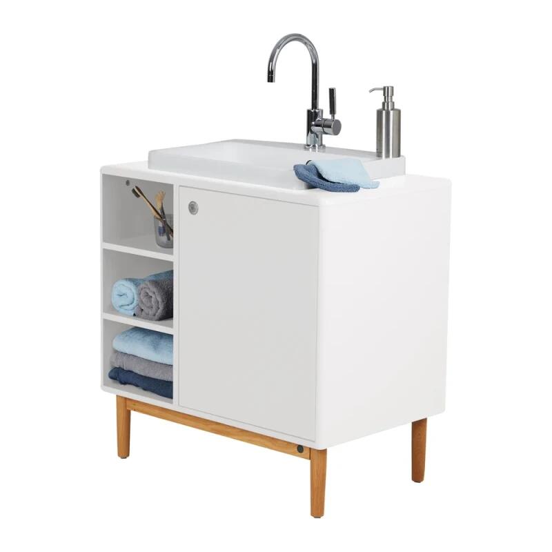 Tenzo Tom Tailor izlietnes skapītis 62 x 80 x 50 cm, balts (White) - Image 1