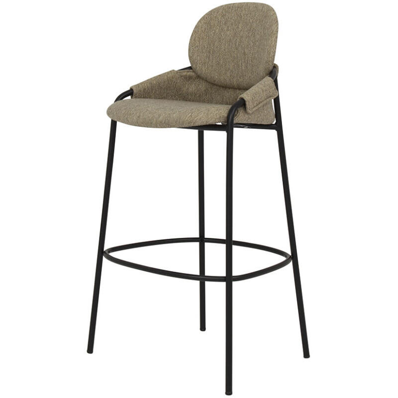 Tenzo Wing bāra krēsls, augstais ar atzveltni, gaiši pelēkbrūns (Pale Taupe) - Image 1