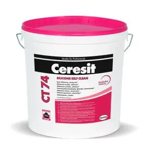 Ceresit CT 74 Silicone self clean Pašattīrošs silikona apmetums (akmentiņš) 1.5mm, 25kg - Image 1