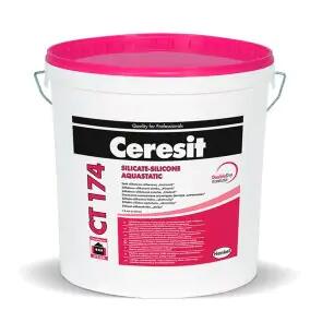 Ceresit CT 174 Silikāta-siliona Dekoratīvais plānkārtas apmetums (akmentiņš) 2mm, 25kg - Image 1