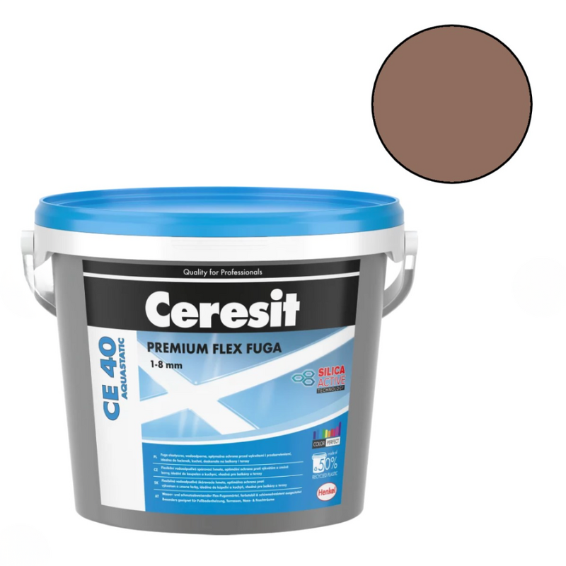 Ceresit CE 40 Elastīgs flīžu šuvotājs, šokolāde (58), 2kg - Image 1