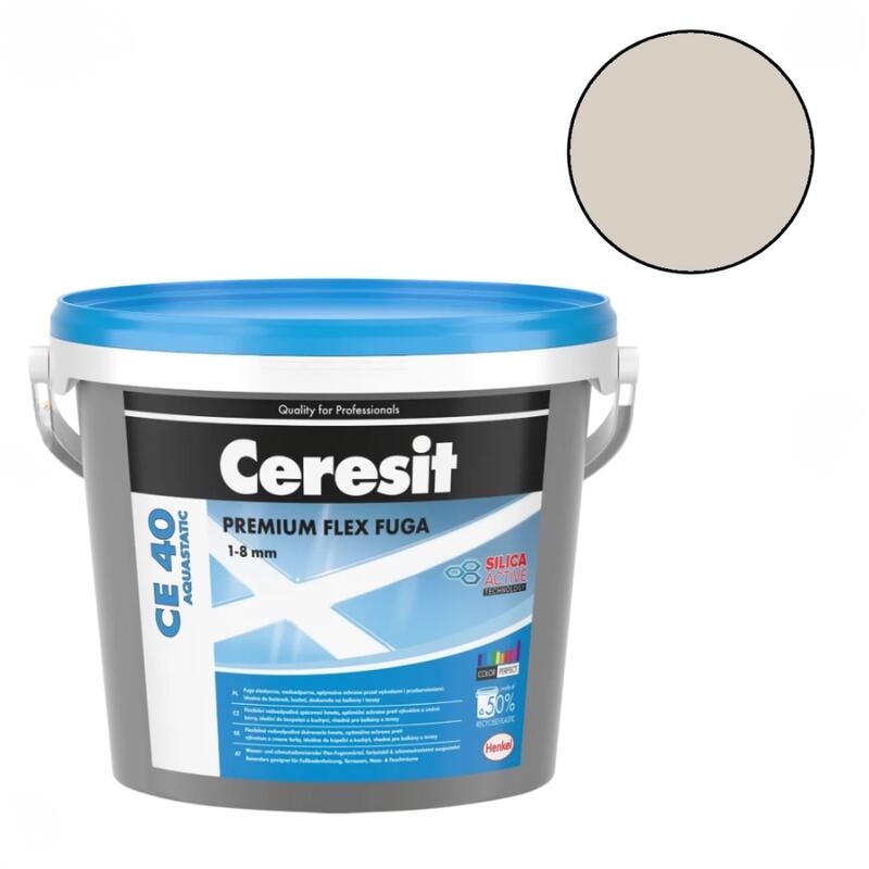 Ceresit CE 40 Elastīgs flīžu šuvotājs, sudrabpelēks (04), 5kg - Image 1