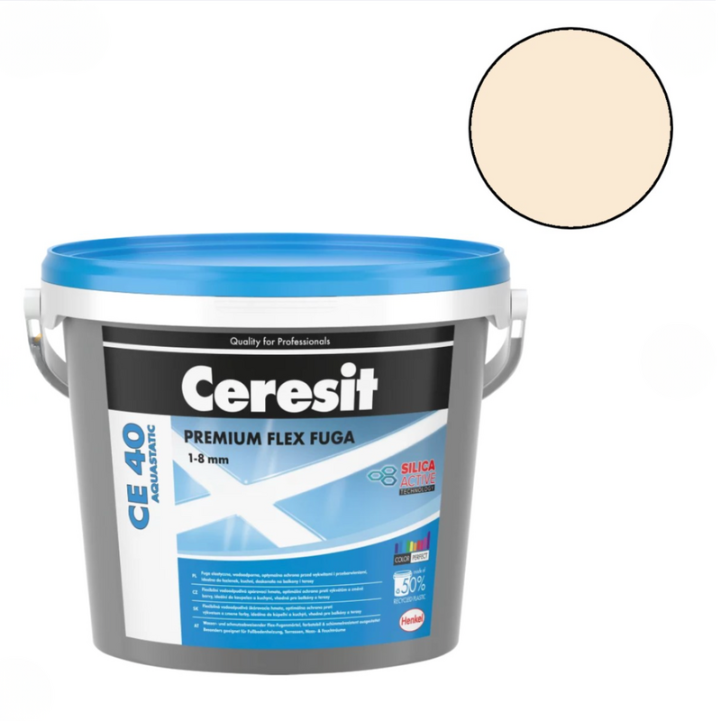 Ceresit CE 40 Elastīgs flīžu šuvotājs, natura (41), 5kg - Image 1