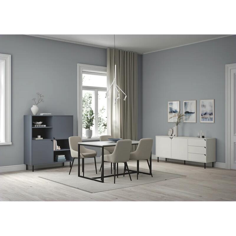 Tenzo Corner augstais skapis, 118,5 x 137 x 43 cm, matēti zils (Lake Blue) - Image 2