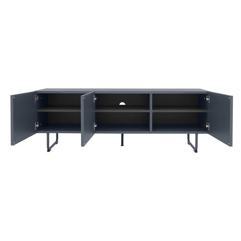 Tenzo Parma TV plaukts 146 x 51 x 43 cm, matēti zils (Lake Blue) - Image 5