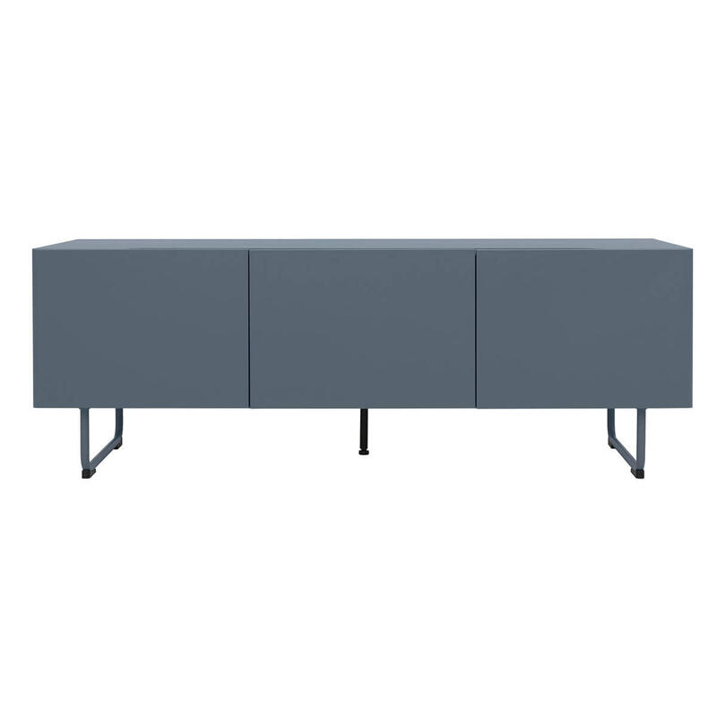 Tenzo Parma TV plaukts 146 x 51 x 43 cm, matēti zils (Lake Blue) - Image 7