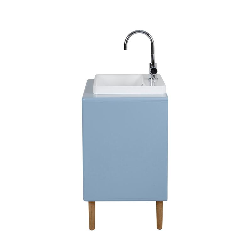 Tenzo Tom Tailor izlietnes skapītis 62 x 80 x 50 cm, pelēcīgi zils (Dove Blue) - Image 4