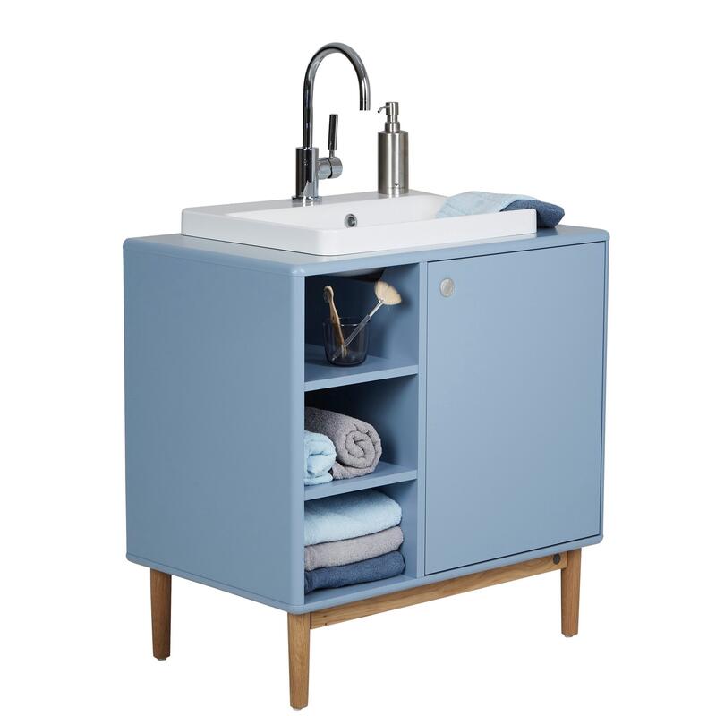 Tenzo Tom Tailor izlietnes skapītis 62 x 80 x 50 cm, pelēcīgi zils (Dove Blue) - Image 6