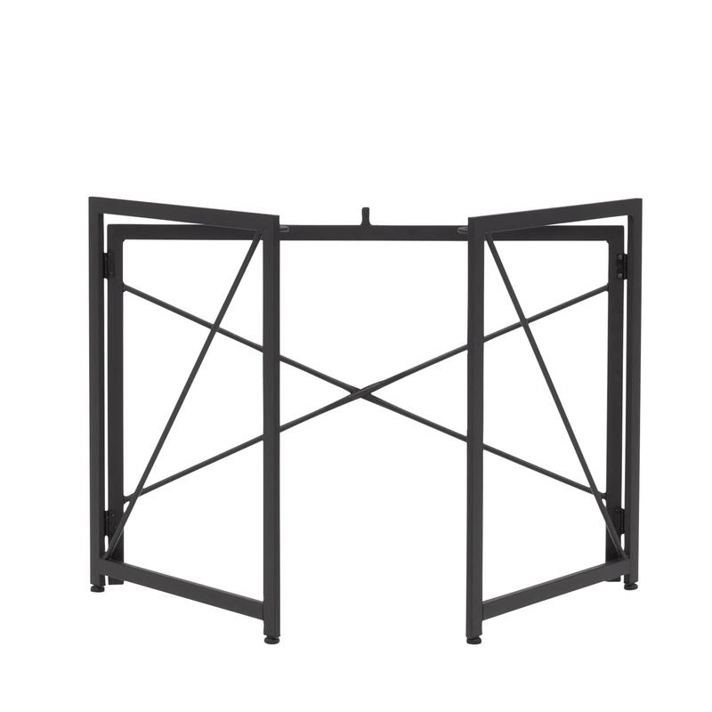 Tenzo saliekamais rakstāmgalds 100x50 cm, melns osis (Black Ash) - Image 4