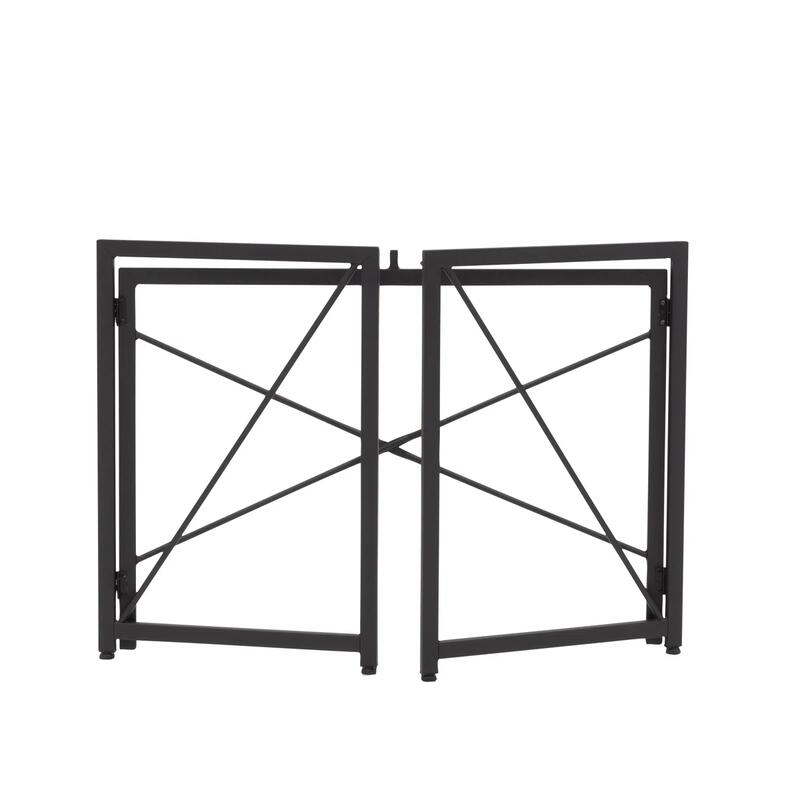 Tenzo saliekamais rakstāmgalds 100x50 cm, melns osis (Black Ash) - Image 5