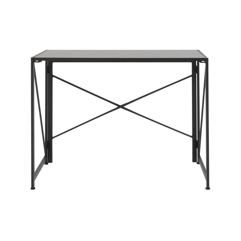 Tenzo saliekamais rakstāmgalds 100x50 cm, melns osis (Black Ash) - Image 8