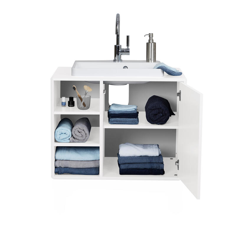 Tenzo Tom Tailor izlietnes skapītis + Izlietne DĀVANA 62 x 80 x 50 cm, balts (White) - Image 2