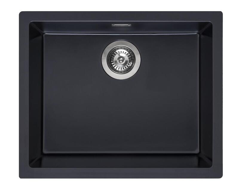 Virtuves izlietne Amsterdam 50, viena bļoda, 560x460 mm, pure black - Image 1